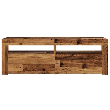 vidaXL Έπιπλο Τηλεόρασης LED Όψη Παλαιού Ξύλου 120x35x40cmΕπεξ. Ξύλο