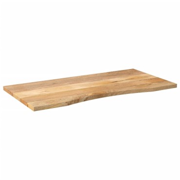 vidaXL Επιφάνεια Γραφείου Καμπύλη 140x60x2,5cm Μασίφ Ακατ. Μάνγκο