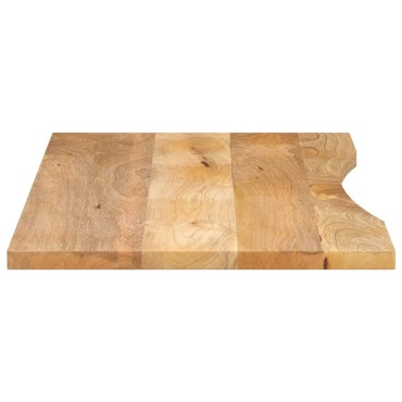 vidaXL Επιφάνεια Γραφείου Καμπύλη 140x60x2,5cm Μασίφ Ακατ. Μάνγκο