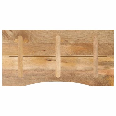 vidaXL Επιφάνεια Γραφείου Καμπύλη 140x60x2,5cm Μασίφ Ακατ. Μάνγκο