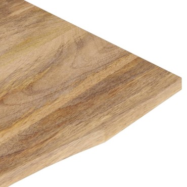vidaXL Επιφάνεια Γραφείου Καμπύλη 140x60x2,5cm Μασίφ Ακατ. Μάνγκο