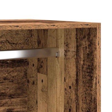 vidaXL Ντουλάπα Όψη Παλαιού Ξύλου 50x50x200cm από Επεξεργασμένο Ξύλο 1 τεμ.