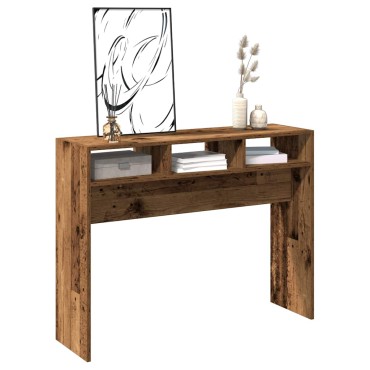 vidaXL Τραπέζι Κονσόλα Παλιό ξύλο 105x30x80cm από Μοριοσανίδα 1 τεμ.