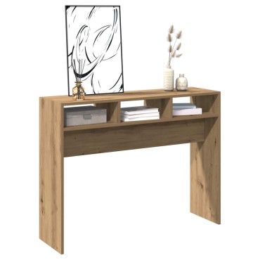 vidaXL Τραπέζι Κονσόλα Αρτισιανή Δρυς 105x30x80cm Επεξεργασμένο Ξύλο 1 τεμ.