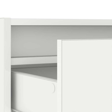 vidaXL Έπιπλο Τηλεόρασης με LED Λευκό 75x35,5x25cm