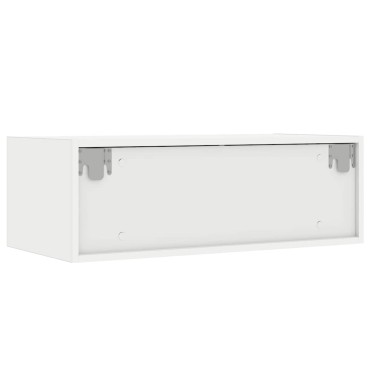 vidaXL Έπιπλο Τηλεόρασης με LED Λευκό 75x35,5x25cm