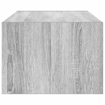 vidaXL Έπιπλο Τηλεόρασης με LED Γκρι Sonoma 100X35,5x25cm