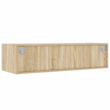 vidaXL Έπιπλο Τηλεόρασης με LED Sonoma Δρυς 100X35,5x25cm