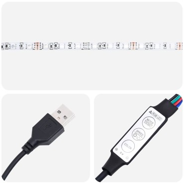 vidaXL Έπιπλο Τηλεόρασης με LED Καπνιστή Δρυς 75x35,5x25cm