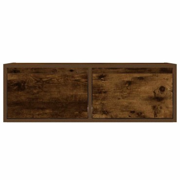 vidaXL Έπιπλο Τηλεόρασης με LED Καπνιστή Δρυς 75x35,5x25cm
