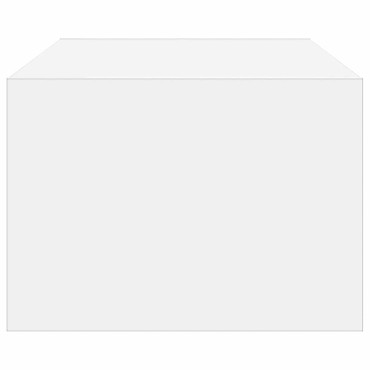 vidaXL Έπιπλο Τηλεόρασης με LED Λευκό 100X35,5x25cm