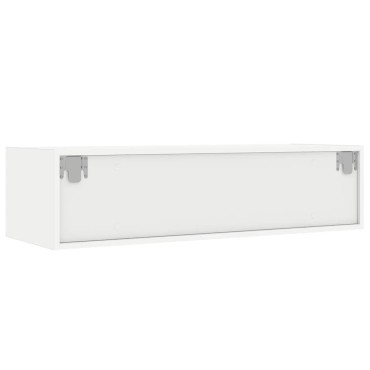 vidaXL Έπιπλο Τηλεόρασης με LED Λευκό 100X35,5x25cm