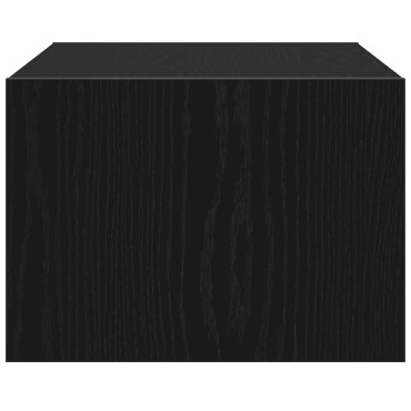 vidaXL Έπιπλο Τηλεόρασης με LED Μαύρη βελανιδιά 75x35,5x25cm