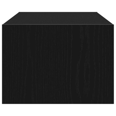vidaXL Έπιπλο Τηλεόρασης με LED Μαύρη βελανιδιά 100X35,5x25cm