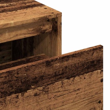 vidaXL Έπιπλο Χολ / Εισόδου Παλιό Ξύλο 80x40x45cm από Μοριοσανίδα 1 τεμ.
