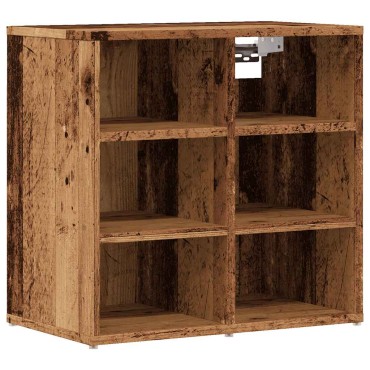 vidaXL Ντουλάπα παπουτσιών Παλιό Ξύλο 52x30x50 εκ 1 τεμ.
