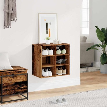 vidaXL Ντουλάπα παπουτσιών Παλιό Ξύλο 52x30x50 εκ 1 τεμ.