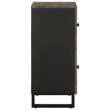 vidaXL Μπουφές Μαύρο 60x33x75cm Μασίφ Ξύλο Μάνγκο