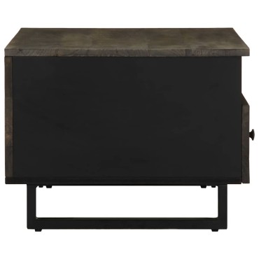 vidaXL Τραπεζάκι Σαλονιού Μαύρο 80x54x40cm από Μασίφ Ξύλο Μάνγκο 1 τεμ.