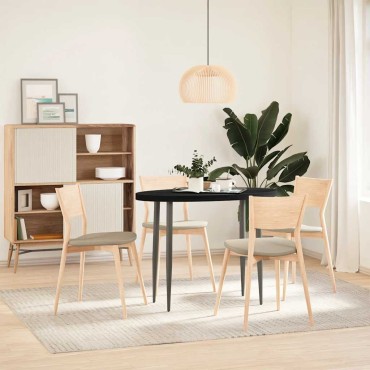 vidaXL Επιτραπέζια επιφάνεια Σκούρο Καφέ 100x50x4cm Ξύλο Δρυός Οβάλ