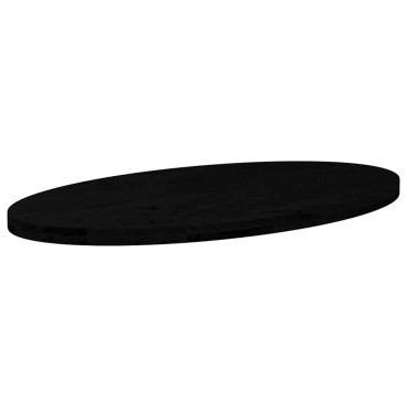 vidaXL Επιτραπέζια επιφάνεια Σκούρο Καφέ 100x50x4cm Ξύλο Δρυός Οβάλ