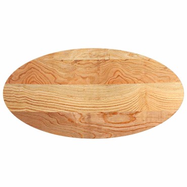 vidaXL Επιτραπέζια επιφάνεια Ανοιχτό Καφέ 120x60x4cm Ξύλο Δρυός Οβάλ