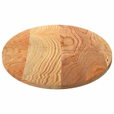 vidaXL Επιτραπέζια επιφάνεια Ανοιχτό Καφέ 120x60x2cm Ξύλο Δρυός Οβάλ