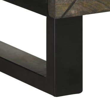vidaXL Σκευοθήκη μαύρο 40x33x75cm μασίφ ξύλο Μάνγκο