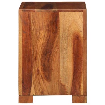 vidaXL Τραπεζάκι Βοηθητικό 37x29x40cm από Μασίφ Ξύλο Ακακίας 1 τεμ.