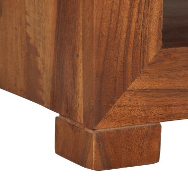 vidaXL Τραπεζάκι Βοηθητικό 37x29x40cm από Μασίφ Ξύλο Ακακίας 1 τεμ.