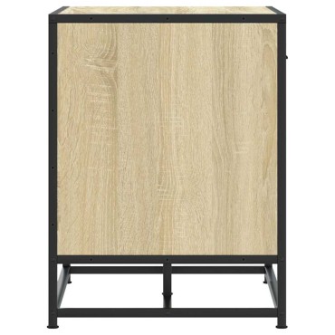 vidaXL Πάγκος παπουτσιών Δρυς sonoma 60x40x53,5cm Επεξεργασμένο ξύλο 1 τεμ.