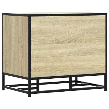 vidaXL Πάγκος παπουτσιών Δρυς sonoma 60x40x53,5cm Επεξεργασμένο ξύλο 1 τεμ.
