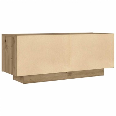 vidaXL Κομοδίνο τεχνίτης Δρυς 100x35x40cm από Επεξεργασμένο Ξύλο 1 τεμ.