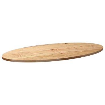vidaXL Επιτραπέζια επιφάνεια 100x50x2cm μασίφ ξύλο δρυς οβάλ