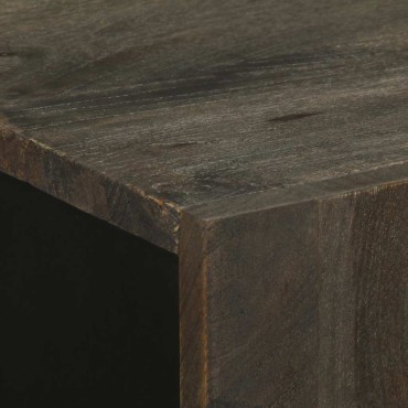 vidaXL Μπουφές Μαύρο 60x33x75cm Μασίφ Ξύλο Μάνγκο 1 τεμ.