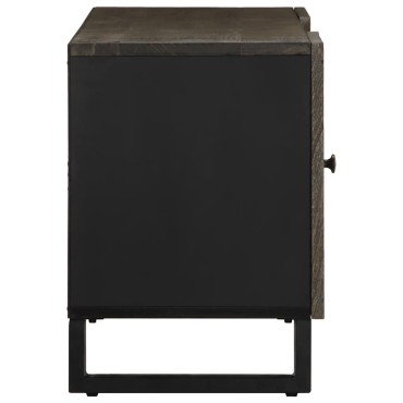 vidaXL Έπιπλο Τηλεόρασης Μαύρο 105x33x46cm από Μασίφ Ξύλο Μάνγκο 1 τεμ.