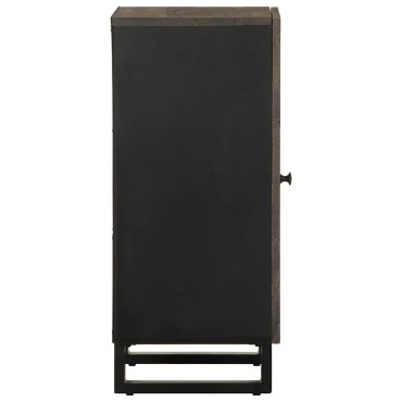 vidaXL Σκευοθήκη μαύρο 40x33x75cm μασίφ ξύλο Μάνγκο