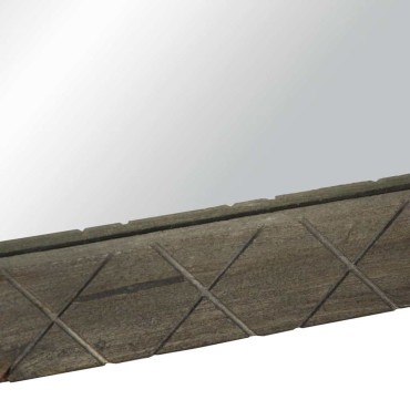 vidaXL Καθρέφτης μπάνιου γκρι 50x3x70cm από μασίφ ξύλο Μάνγκο