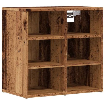 vidaXL Ντουλάπες Παπουτσιών 2 τεμ. Παλιό Ξύλο 52x30x50cm