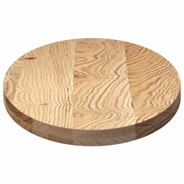 vidaXL Επιτραπέζια επιφάνεια 100x50x4cm από Μασίφ Ξύλο Δρυός Οβάλ