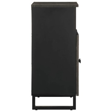 vidaXL Μπουφές Μαύρο 60x33x75cm Μασίφ Ξύλο Μάνγκο