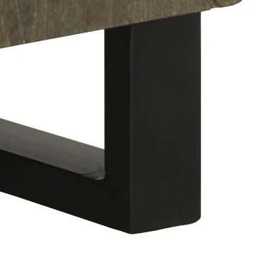 vidaXL Μπουφές Μαύρο 60x33x75cm Μασίφ Ξύλο Μάνγκο