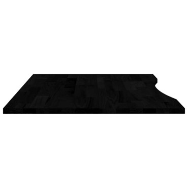 vidaXL Επιφάνεια Τραπεζιού Ορθογώνιος 100x80x2,5cm Μασίφ Ξύλο Δρυός 1 τεμ.