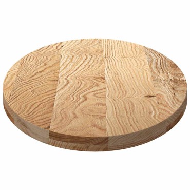 vidaXL Επιτραπέζια επιφάνεια 120x60x4cm από Μασίφ Ξύλο Δρυός Οβάλ