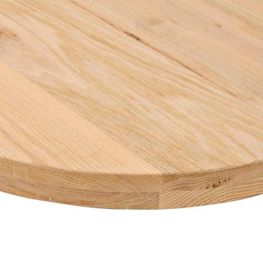 vidaXL Επιτραπέζια επιφάνεια 120x60x4cm από Μασίφ Ξύλο Δρυός Οβάλ