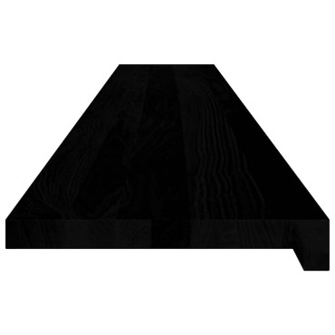 vidaXL Περβάζια παραθύρων 2 τεμ. Σκ. Καφέ 160x30x2εκ. Μασίφ Ξύλο Δρυός