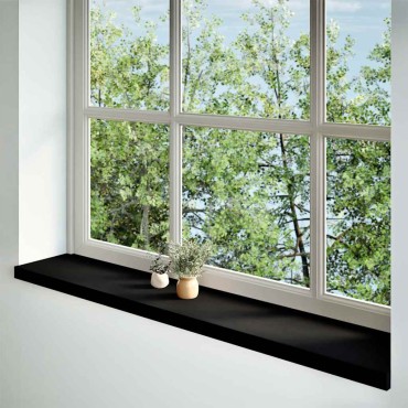 vidaXL Περβάζια παραθύρων 2 τεμ. Σκ. Καφέ 140x30x2εκ. Μασίφ Ξύλο Δρυός
