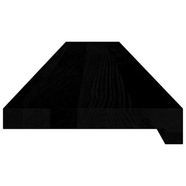 vidaXL Περβάζια παραθύρων 2 τεμ. Σκ. Καφέ 120x20x2εκ. Μασίφ Ξύλο Δρυός