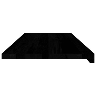 vidaXL Περβάζια παραθύρων 2 τεμ. Σκ. Καφέ 100x40x2εκ. Μασίφ Ξύλο Δρυός