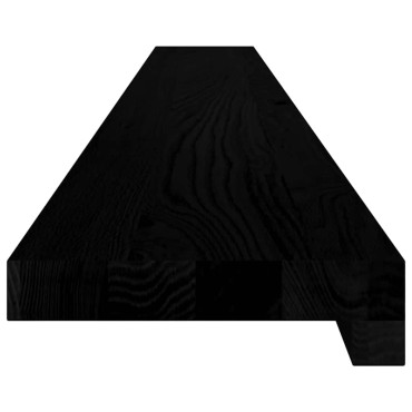 vidaXL Περβάζια παραθύρων 2 τεμ. Σκ. Καφέ 140x15x2εκ. Μασίφ Ξύλο Δρυός
